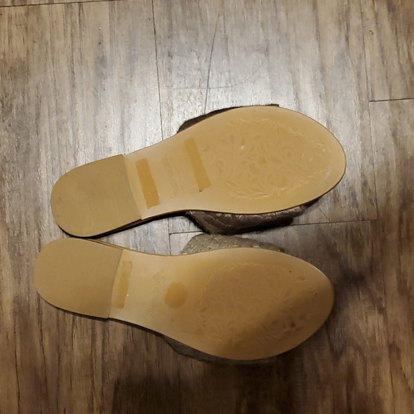 Agave sky cowhide sandals Cowhide Python design Sandals sz 6 - Picture 5 of 6